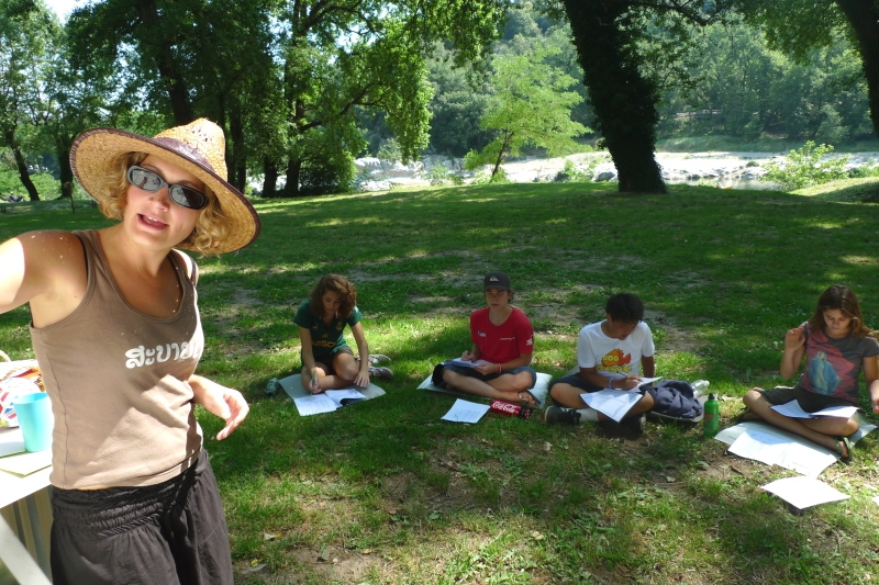 Village Camps International Summer Camp Ard&egrave;che, France 2019-07-26 https://www.villagecamps.com/journals_admin/images/12-28-Pauline, the French teacher.jpg